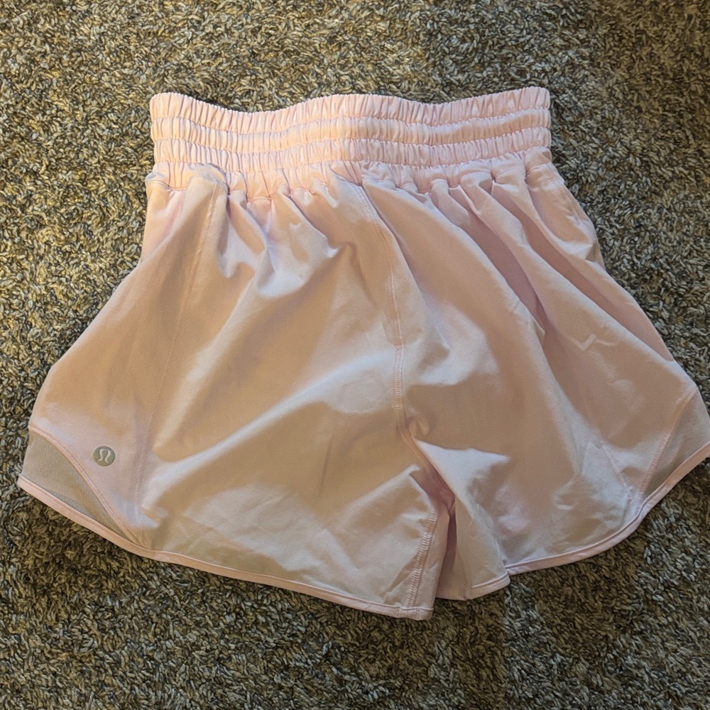 Lululemon Light Pink Hotty Hot Shorts